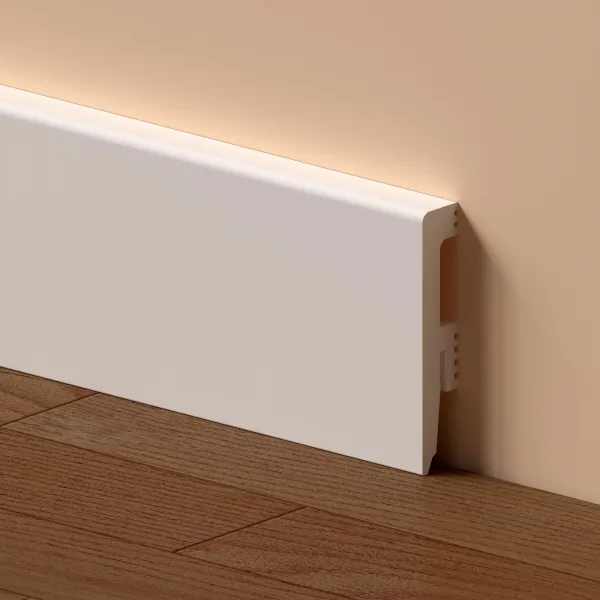 Plinta Polimer Amber 80 – Finisaj Alb Elegant si Durabil