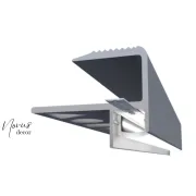 Profil treapta aluminiu LED 2.5 ml pentru iluminare scari trafic intens