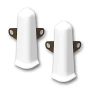 coltar exteriorpentru plinta din PVC Deconika 85 mm alb mat striat D85001 1