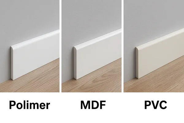 Beneficiile plintelor din polimer dur comparativ cu MDF si PVC – Ghid complet
