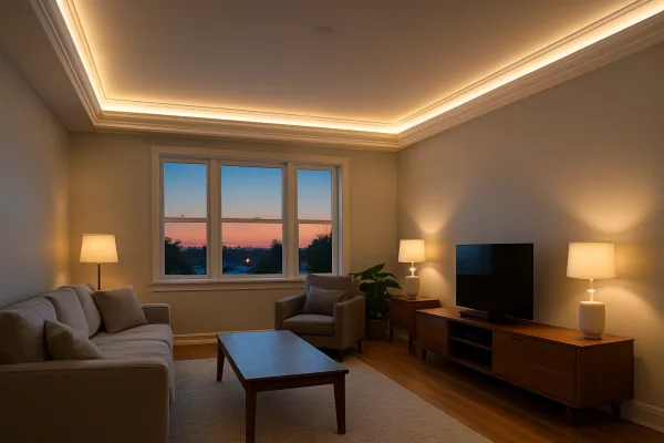 Cornise decorative cu banda LED – Design modern si iluminare spectaculoasa