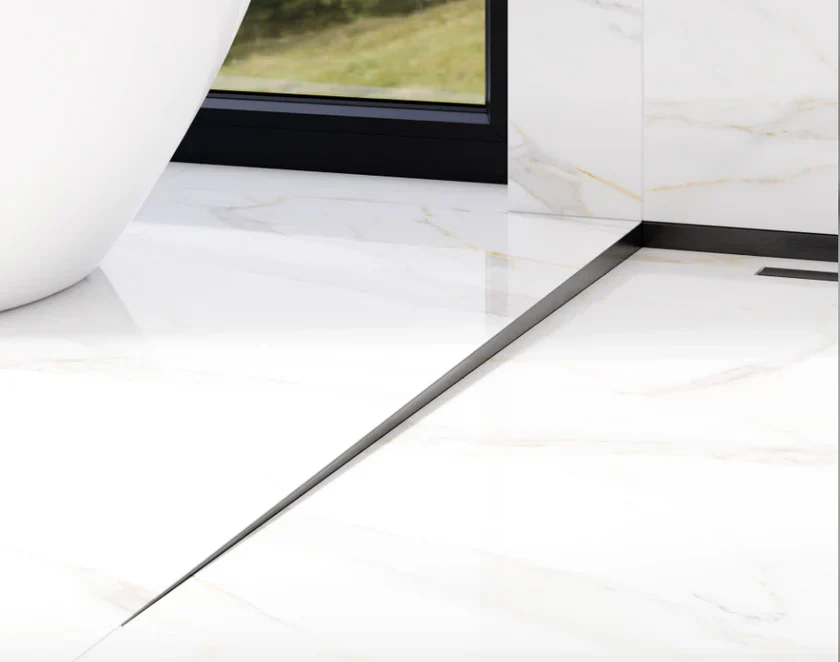 Profil compensare paravan sticla dus – finisaj panta dus perfect pentru cabina fara cadita