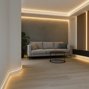Top 5 idei de iluminare moderna cu profile LED și plinte decorative