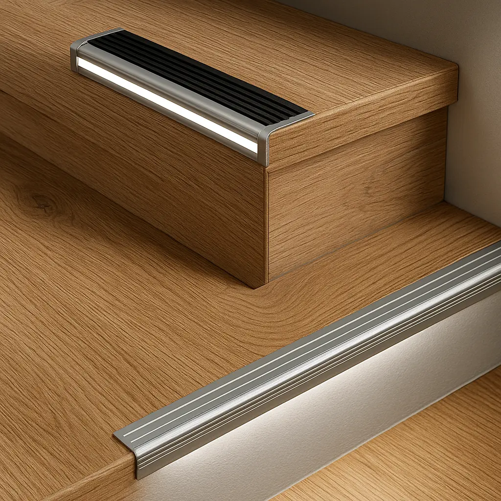 Cum alegi profil LED trepte – ghid complet pentru siguranta si design modern