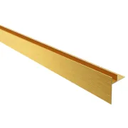 Profil fixare sticla dus cu aripa de compensare auriu periat pentru sticla de 8 mm