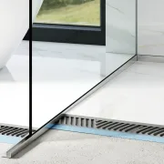 Profil inox fixare sticla dus si compensare stanga