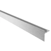 Profil fixare sticla dus cu aripa de compensare inox periat