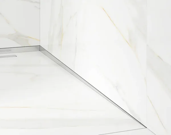 profil compensare inox pardoseala-perete argintiu periat