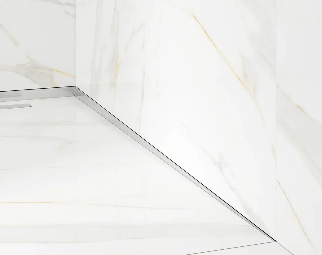 profil compensare inox pardoseala-perete argintiu periat