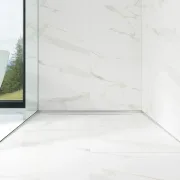 Dus walk-in profil frontal argintiu periat – design modern