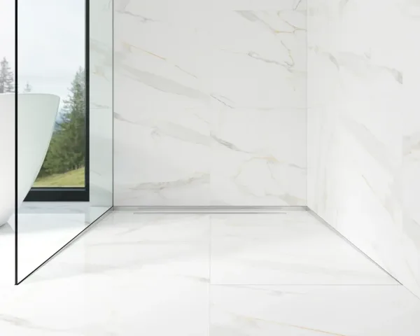 Dus walk-in profil frontal argintiu periat – design modern