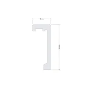 schita masca sina perdea din polimer dur malk100 100x40x2000 mm