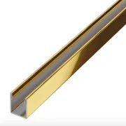 Profil inox fixare sticla dus walk-in auriu lucios Perete produs