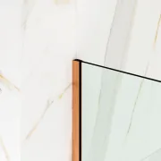 Profil inox fixare sticla dus walk-in cupru periat Perete zoom ambient