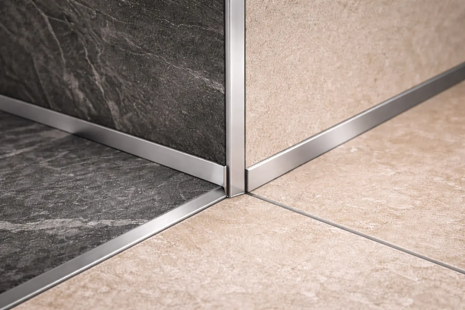 Profile din aluminiu pentru finisarea si protectia placilor ceramice